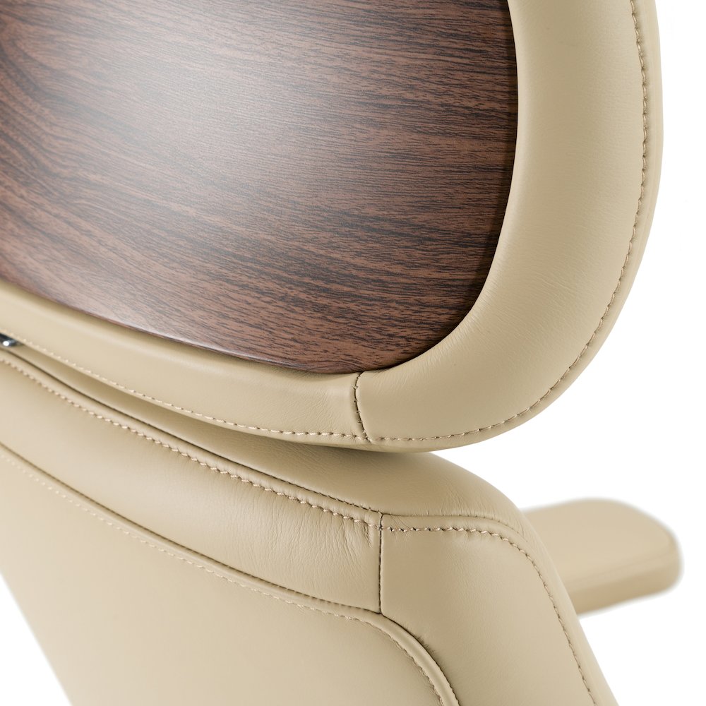Modrest Johnson - Modern Beige Leather Executive Office Chair. Picture 6