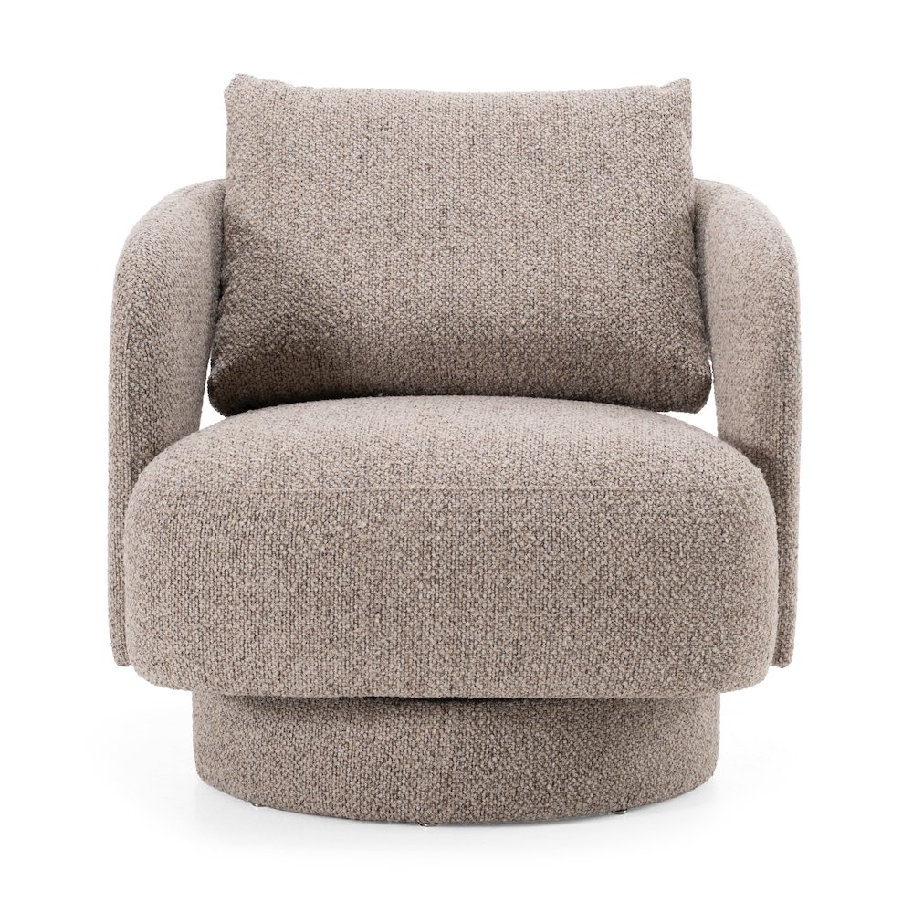Divani Casa Johnny - Modern Brown Fabric Accent Chair. Picture 1