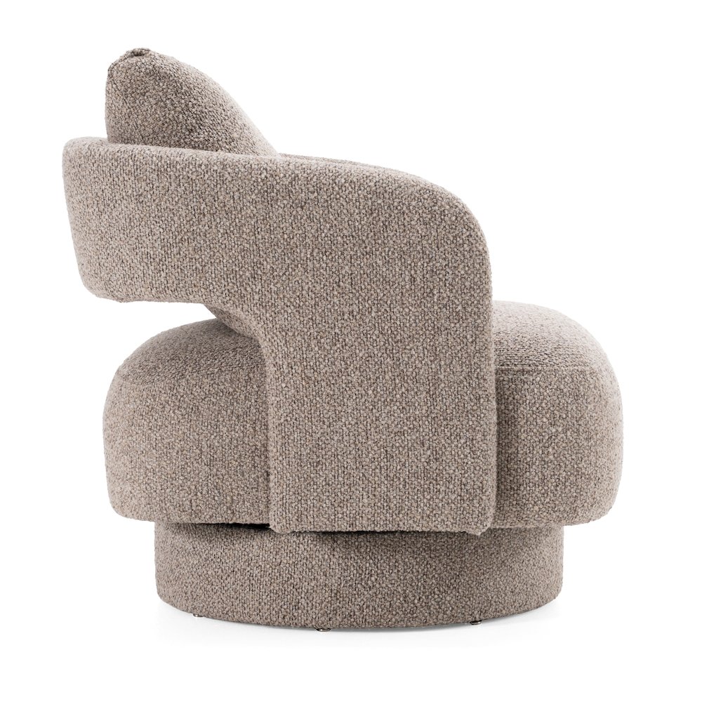 Divani Casa Johnny - Modern Brown Fabric Accent Chair. Picture 3