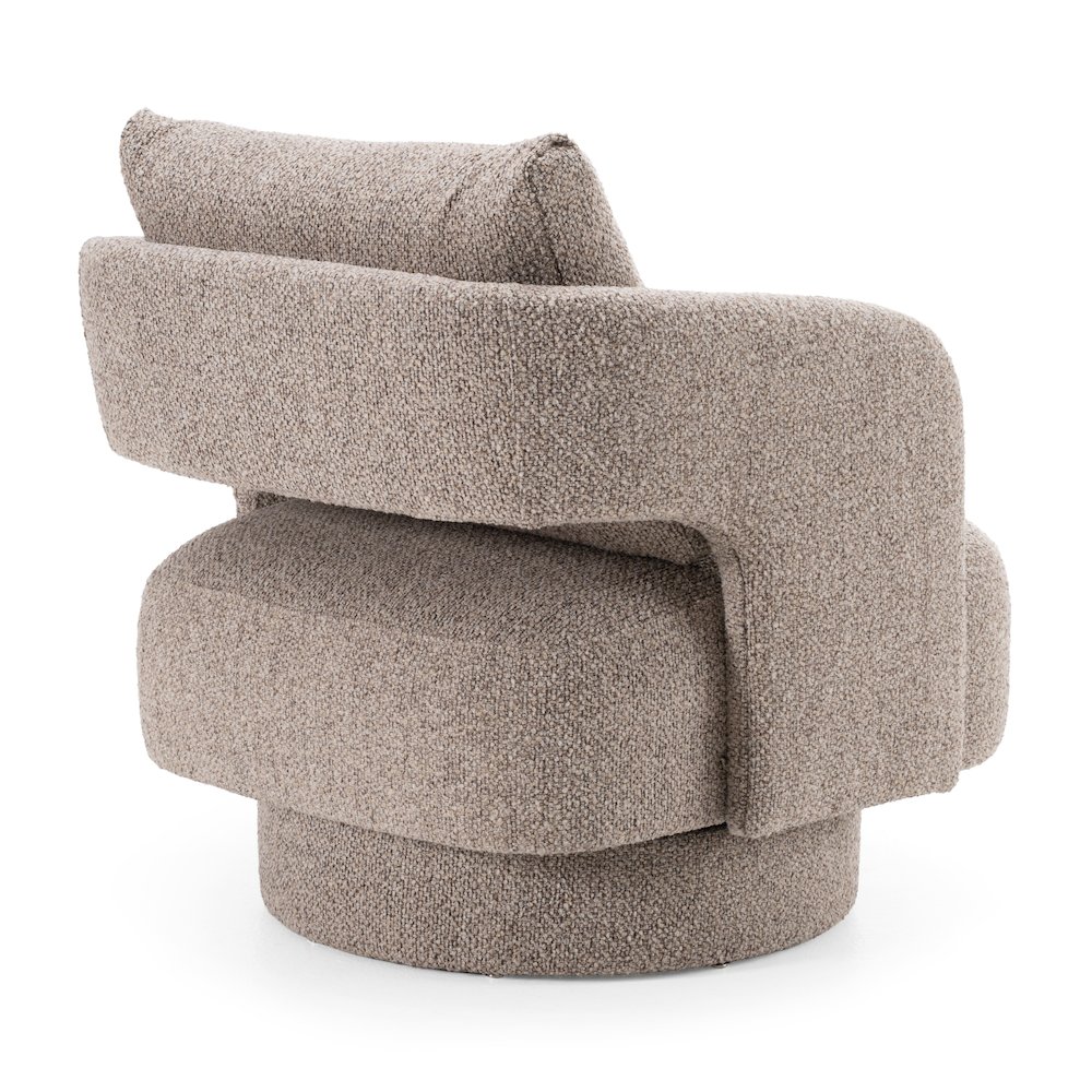 Divani Casa Johnny - Modern Brown Fabric Accent Chair. Picture 4