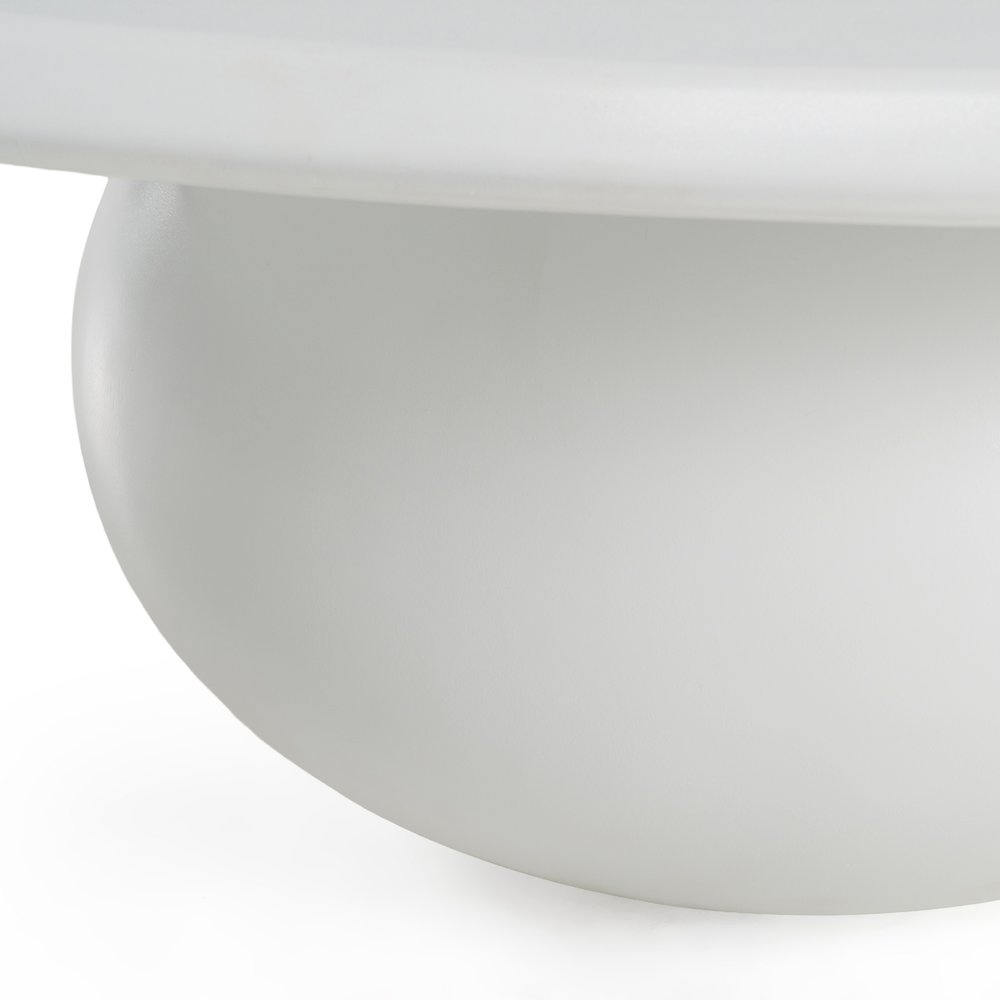 Kalvin - Modern Ivory Concrete Nesting Coffee Table Set. Picture 5