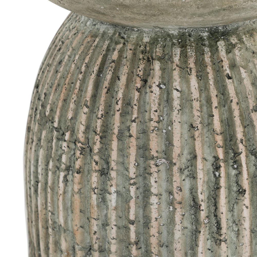 Katyal - Modern Old Grey Fiberform End Table. Picture 4