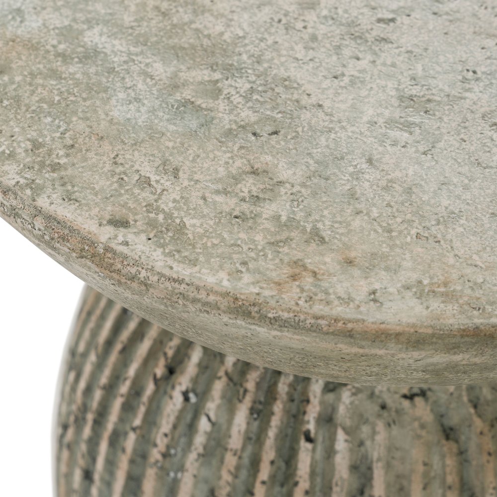 Katyal - Modern Old Grey Fiberform End Table. Picture 5