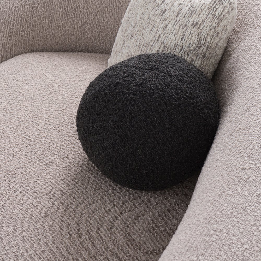 Modrest - Kilmer Modern Grey Curved Fabric Sectional Sofa. Picture 10