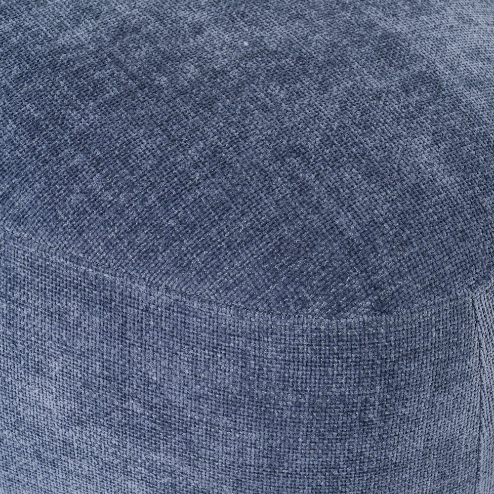 Divani Casa Kinsey - Modern Blue Large River Rock Ottoman. Picture 8