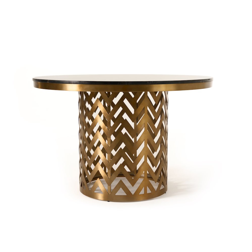 Modrest Kowal - Glam Black Marble Dining Table. Picture 9