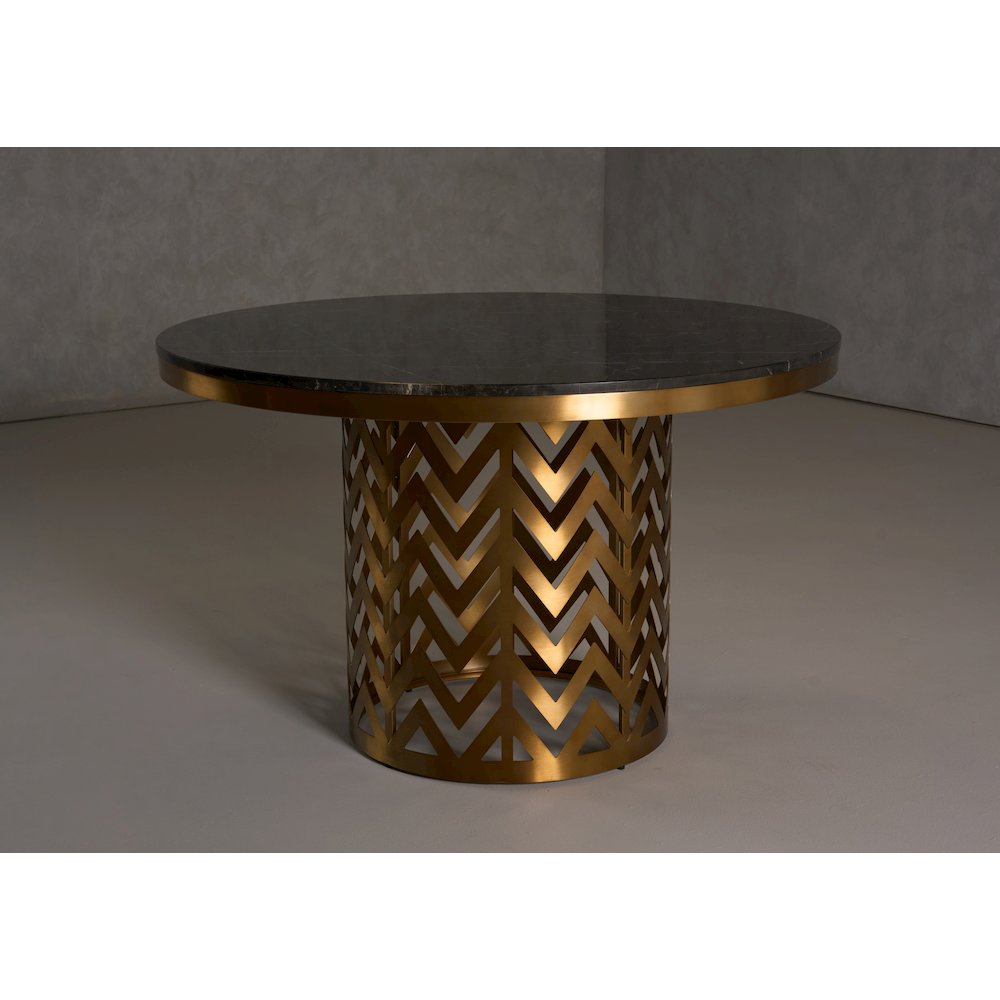 Modrest Kowal - Glam Black Marble Dining Table. Picture 12