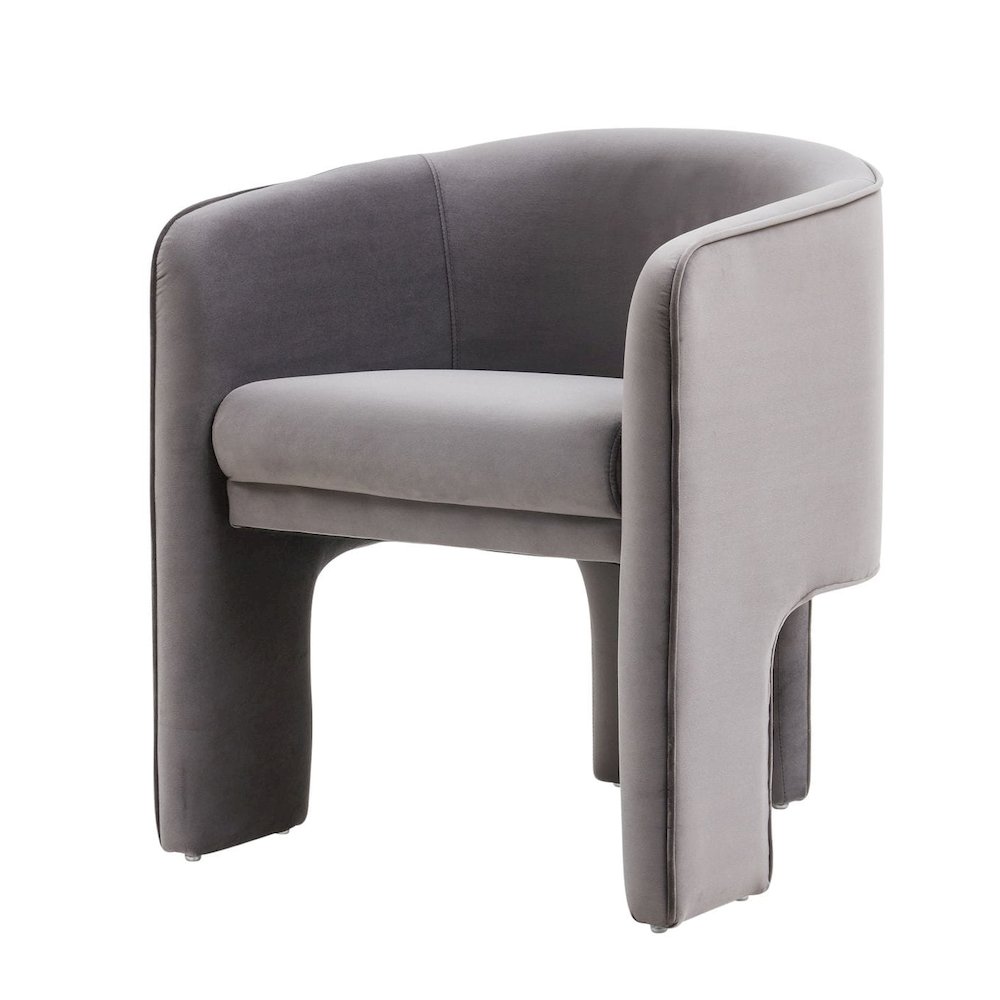 Modrest Kyle Modern Dark Grey Accent Chair. Picture 1