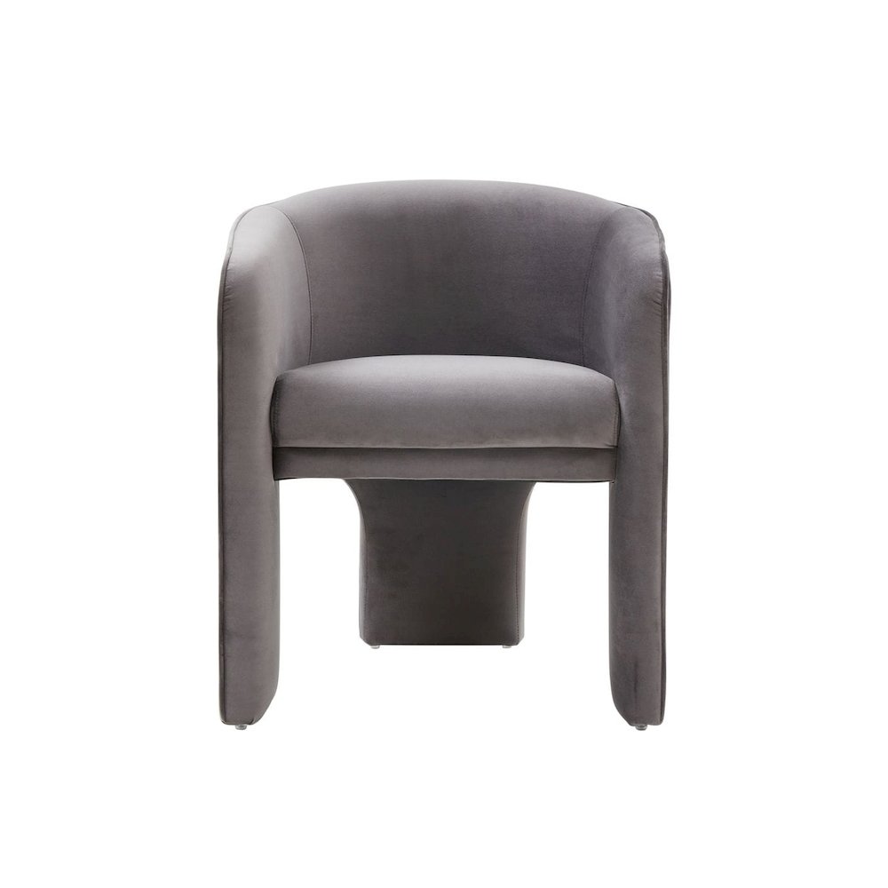 Modrest Kyle Modern Dark Grey Accent Chair. Picture 2