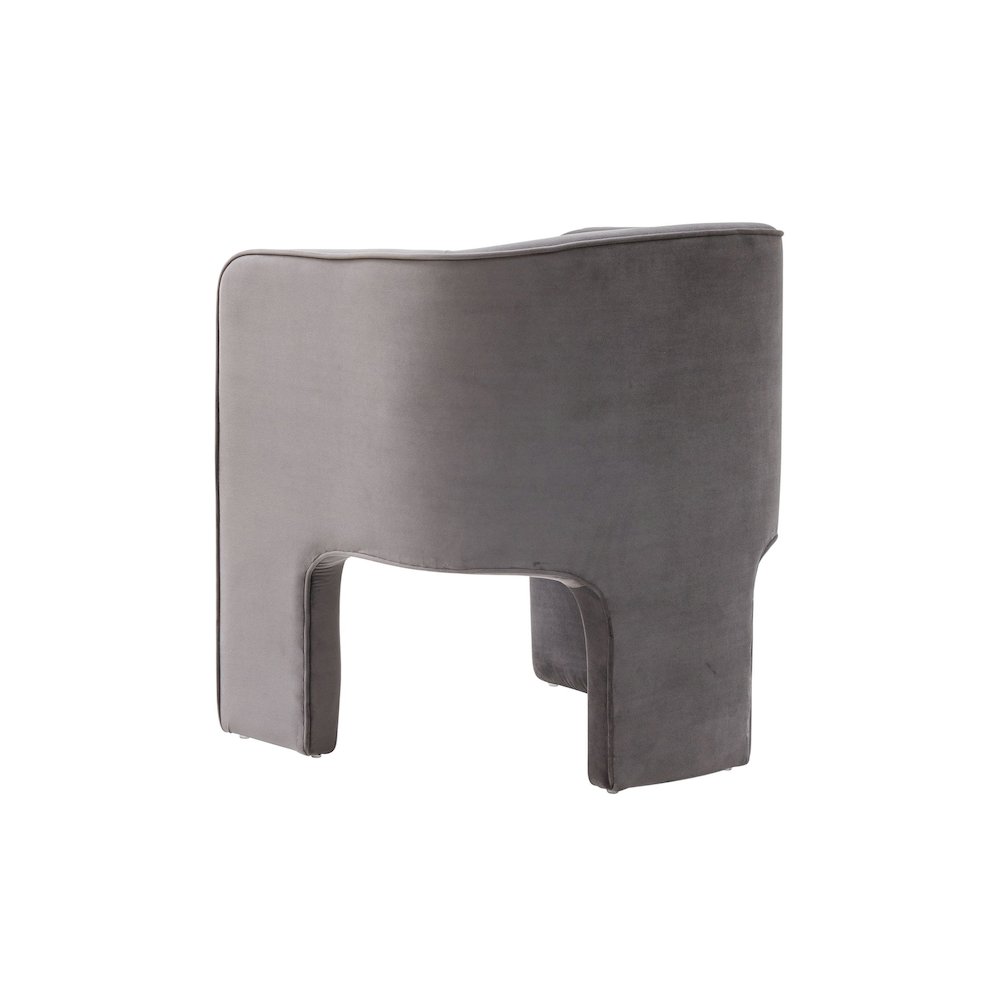 Modrest Kyle Modern Dark Grey Accent Chair. Picture 4