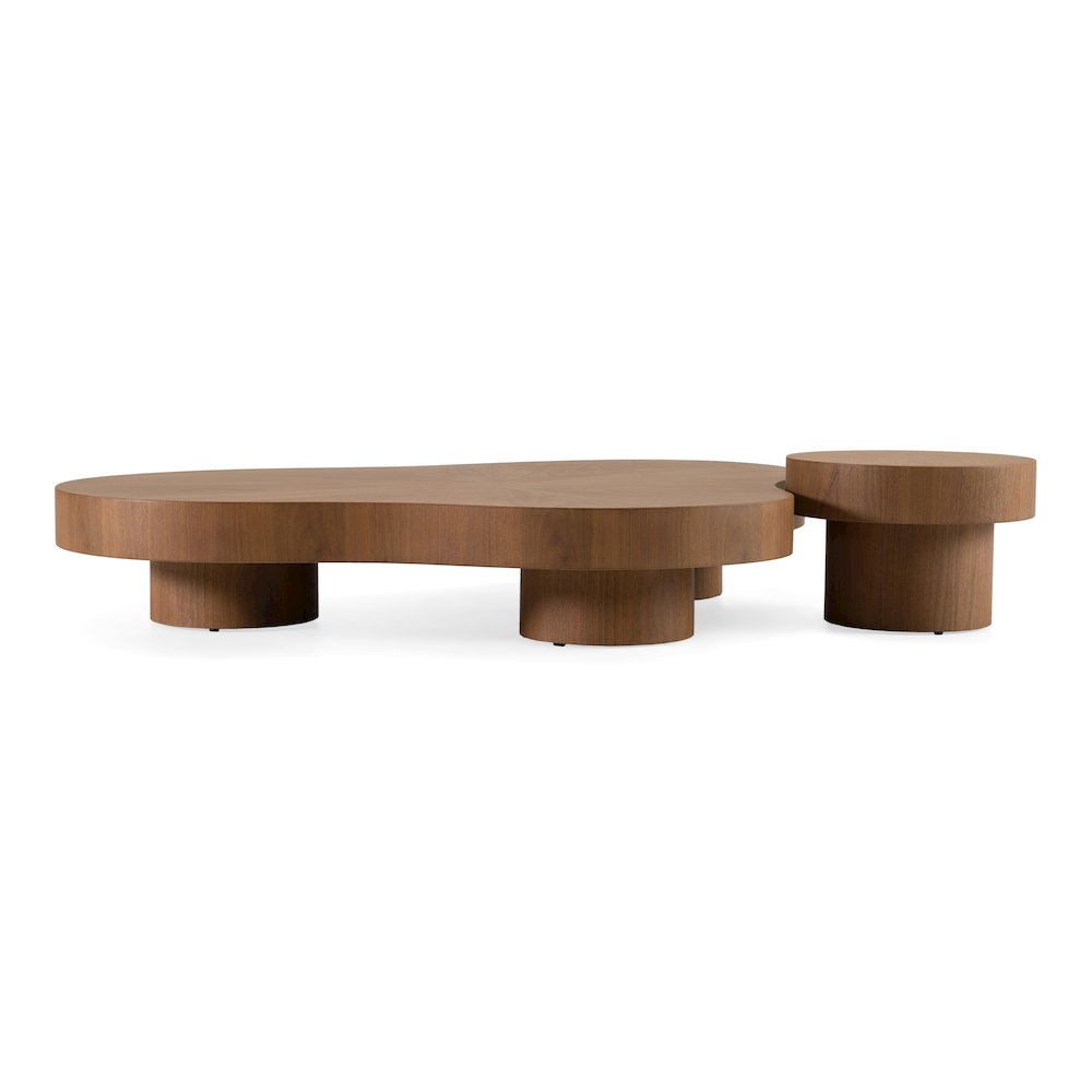 Larch - Modern Walnut Nesting Table Set. Picture 1