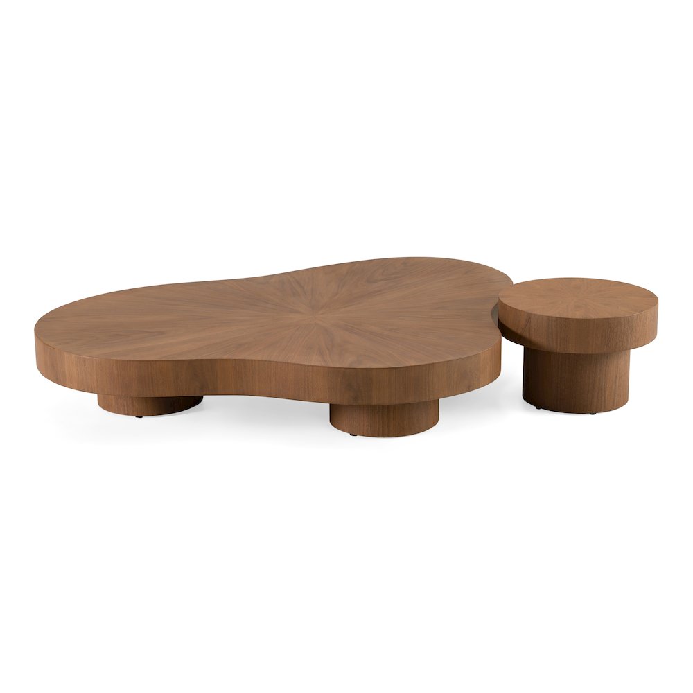 Larch - Modern Walnut Nesting Table Set. Picture 2