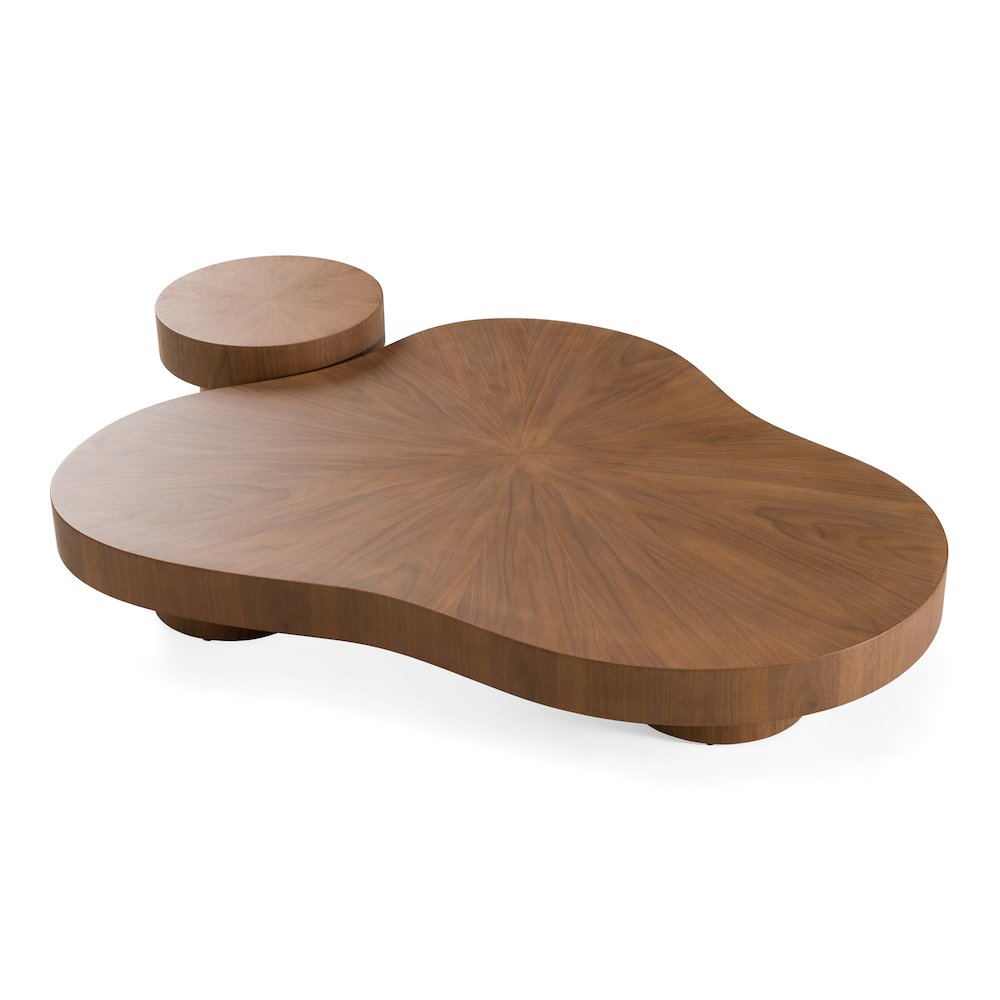 Larch - Modern Walnut Nesting Table Set. Picture 3