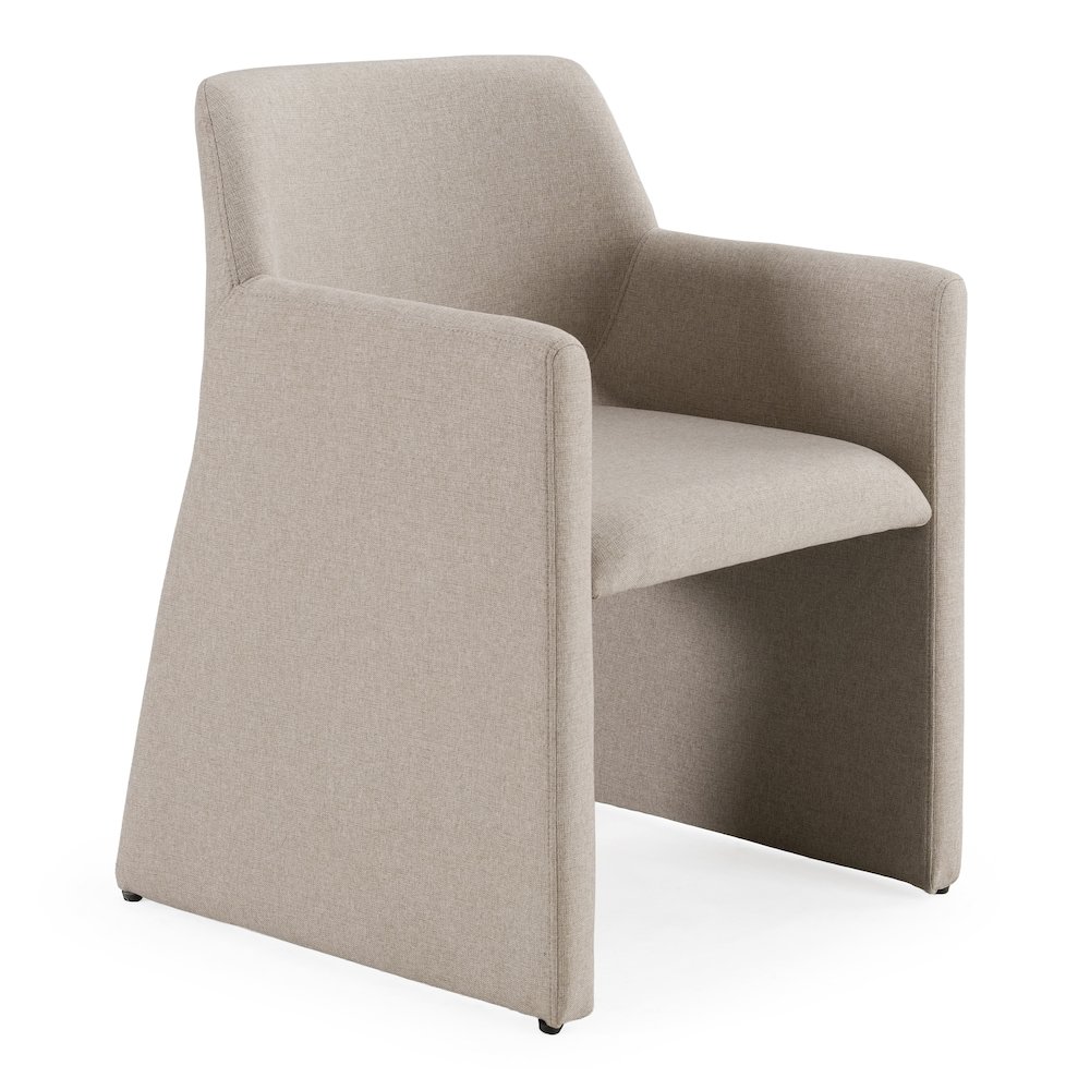 Lasara - Modern Beige Fabric Dining Chair. Picture 1