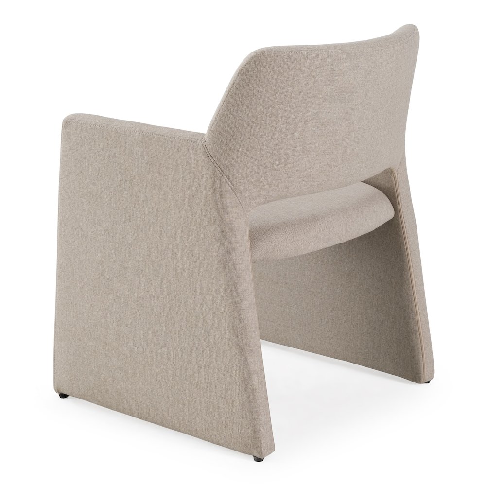 Lasara - Modern Beige Fabric Dining Chair. Picture 8