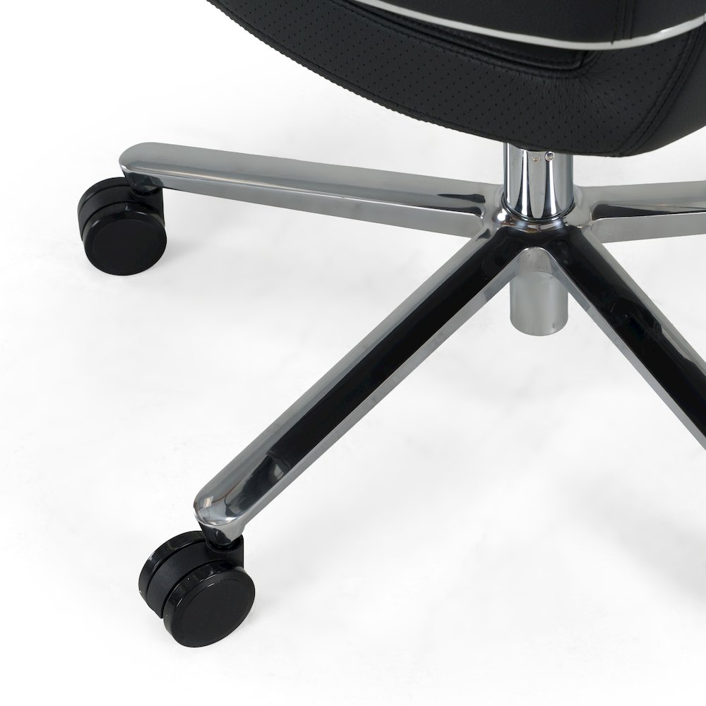 Liddell - Modern Black Leather Executive Office Chair. Picture 6