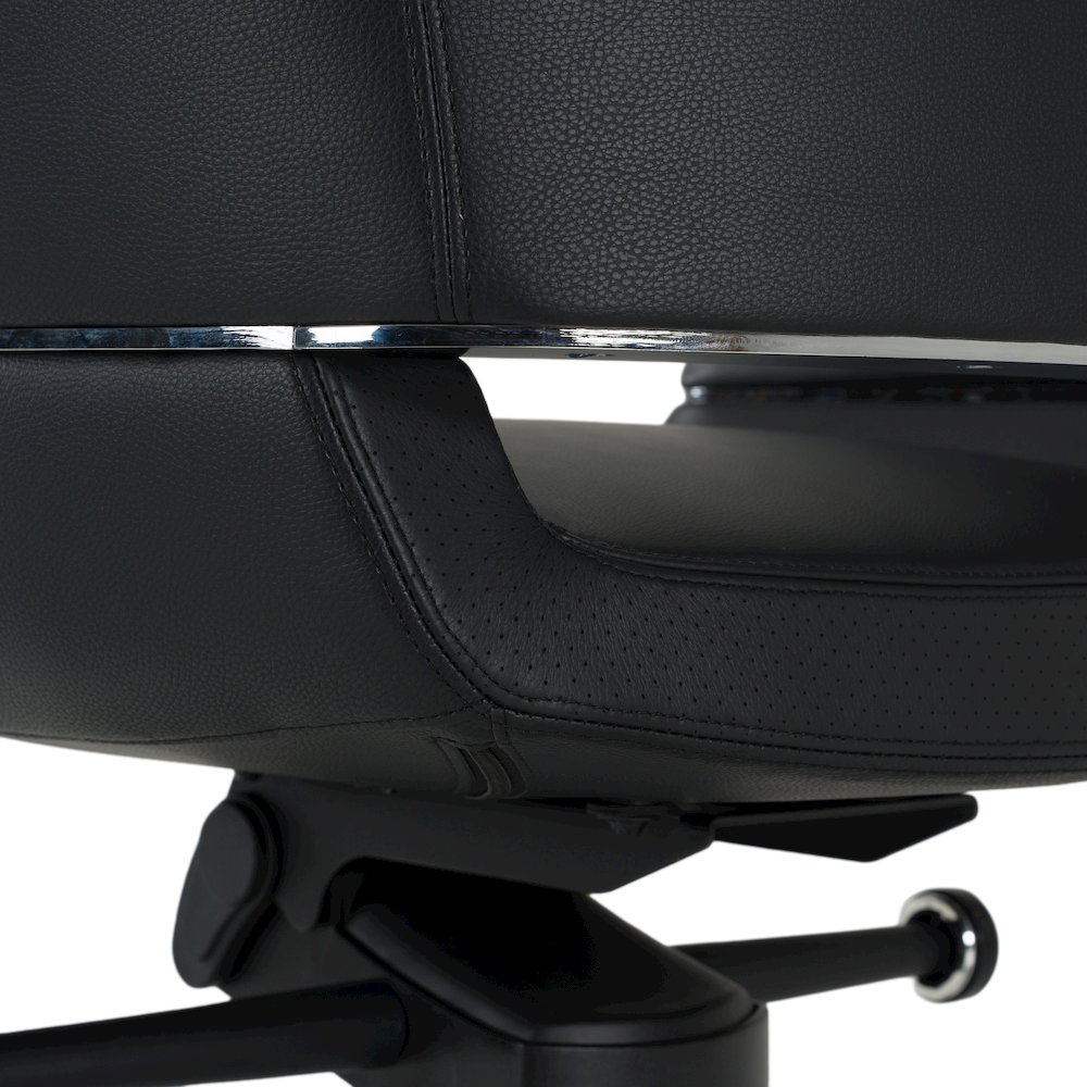 Liddell - Modern Black Leather Executive Office Chair. Picture 7