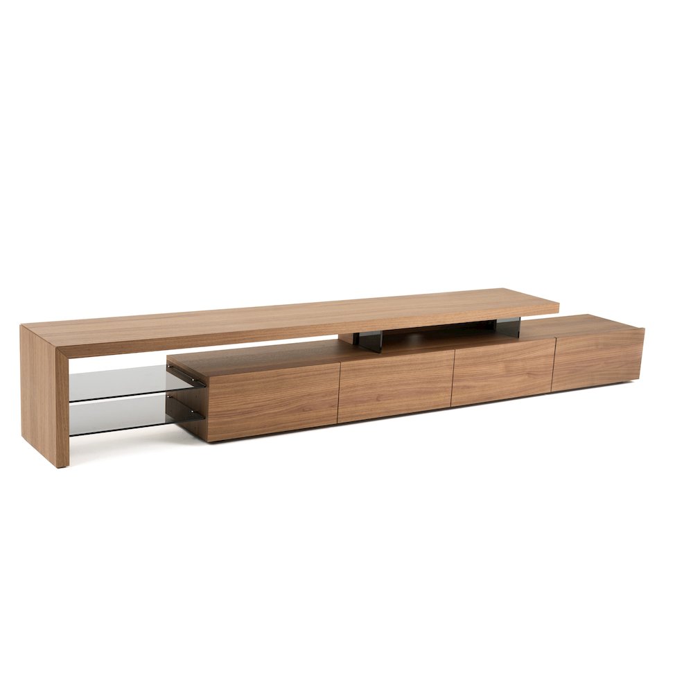 Modrest Loreta - Modern Walnut TV Stand. Picture 2