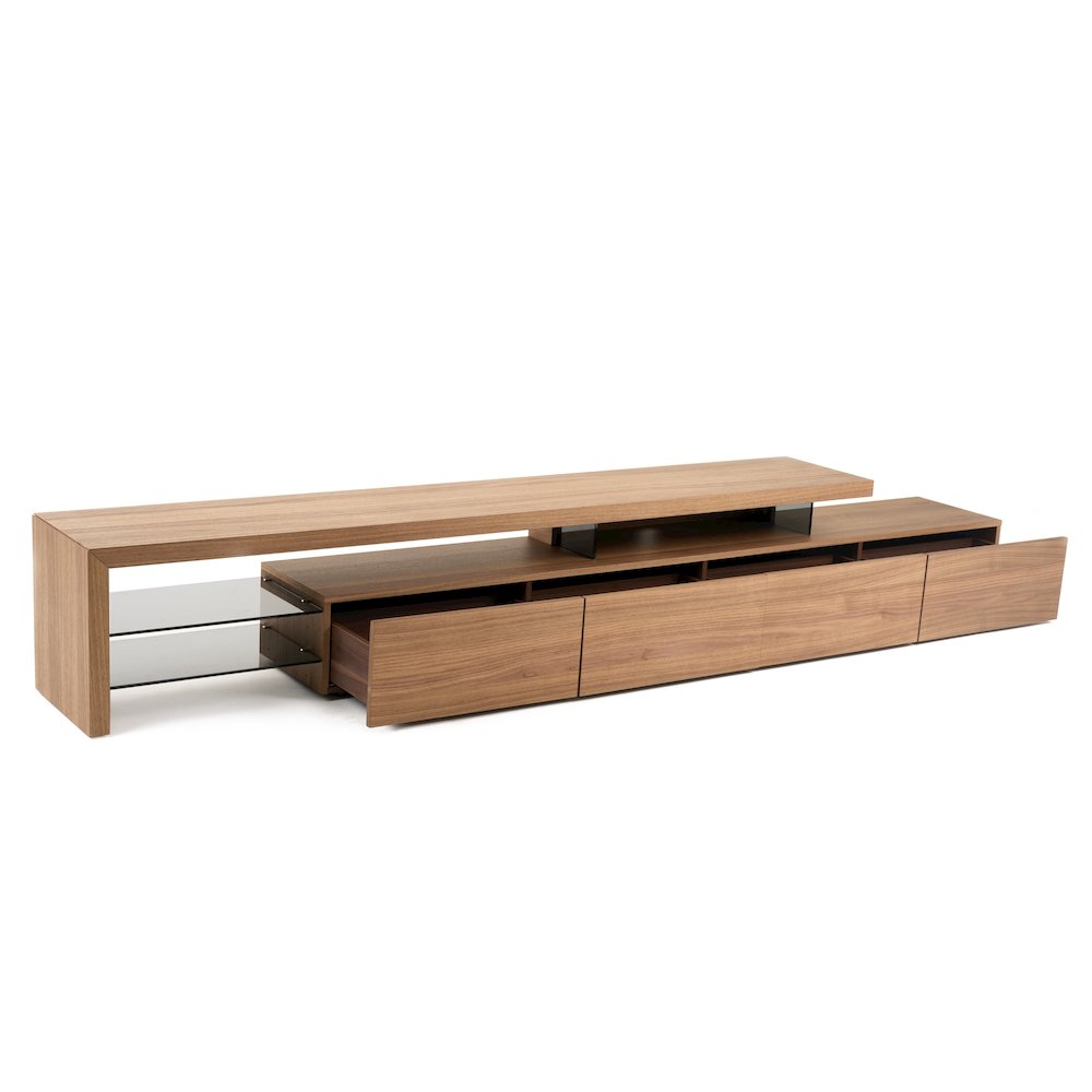 Modrest Loreta - Modern Walnut TV Stand. Picture 3