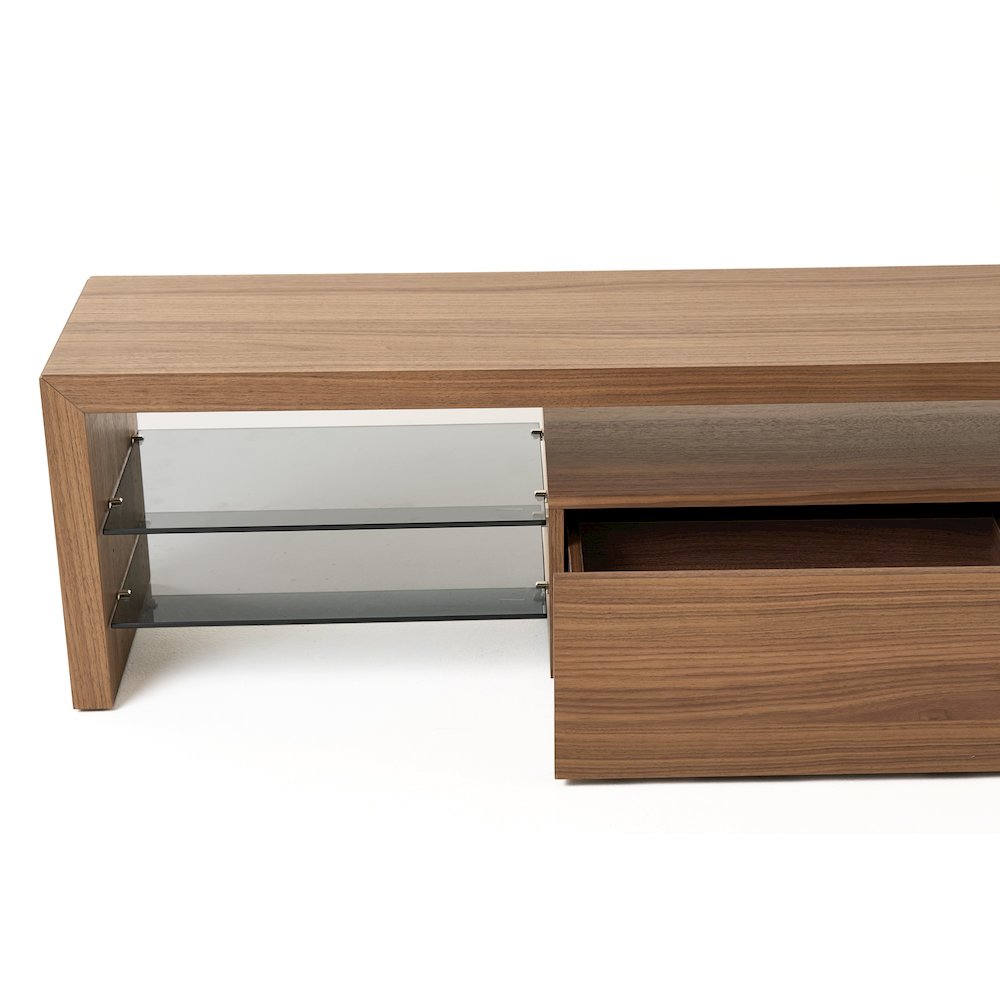 Modrest Loreta - Modern Walnut TV Stand. Picture 5