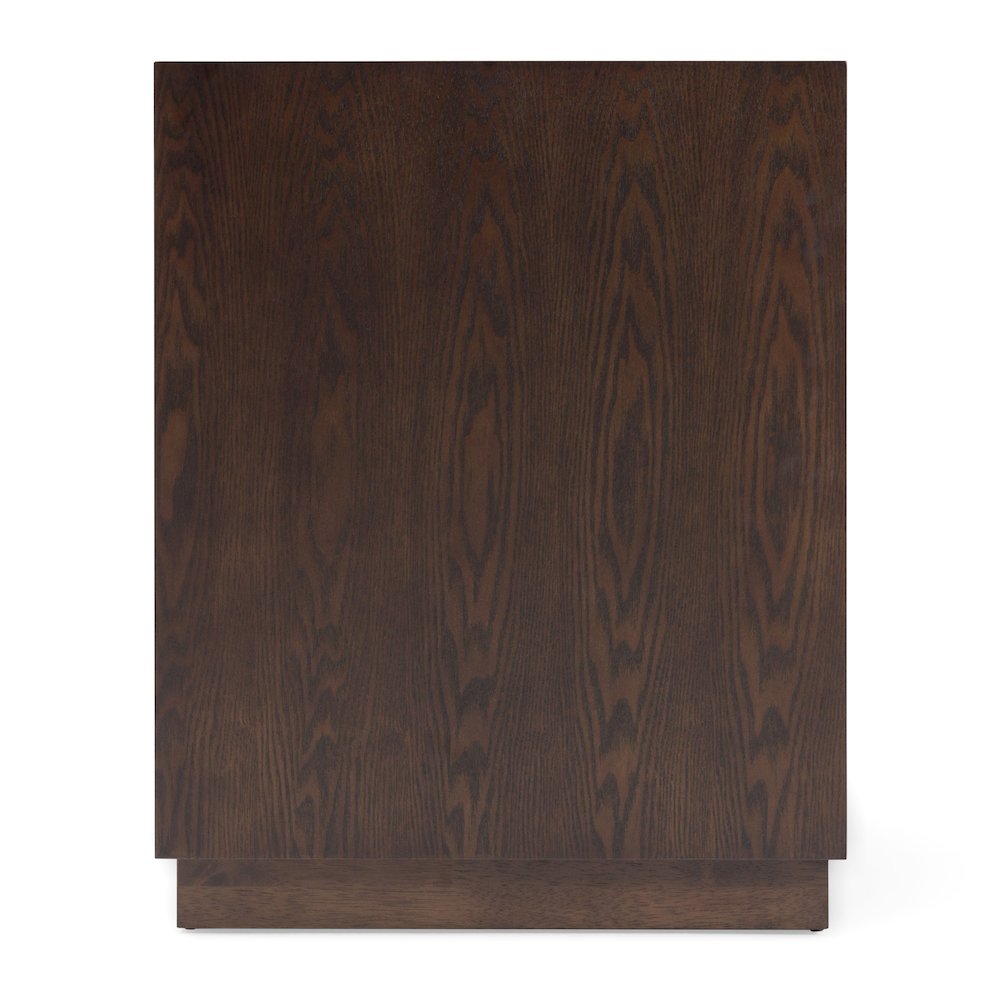 Modrest Manhattan - Contemporary Brown Oak and Gold Nightstand. Picture 10