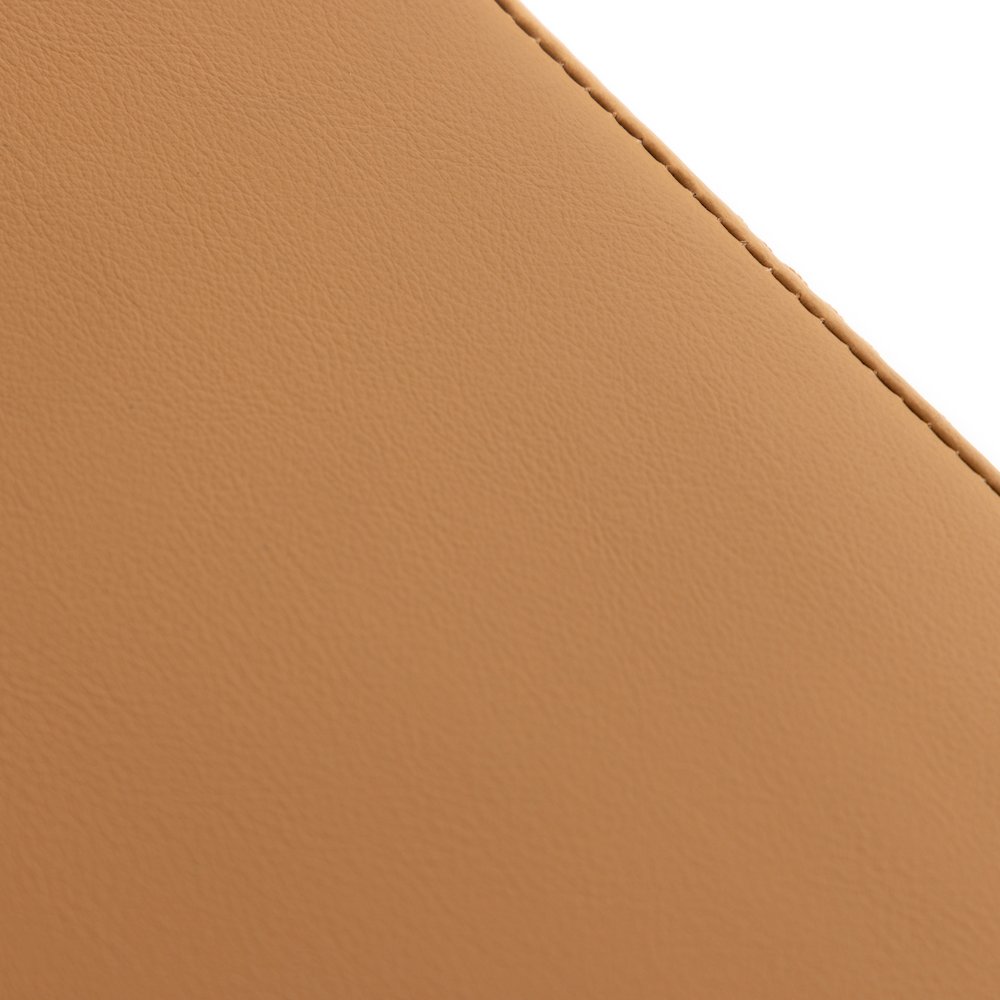 Modrest Marcus - Modern Camel Vegan Leather Dining Chair (Set of 2). Picture 8