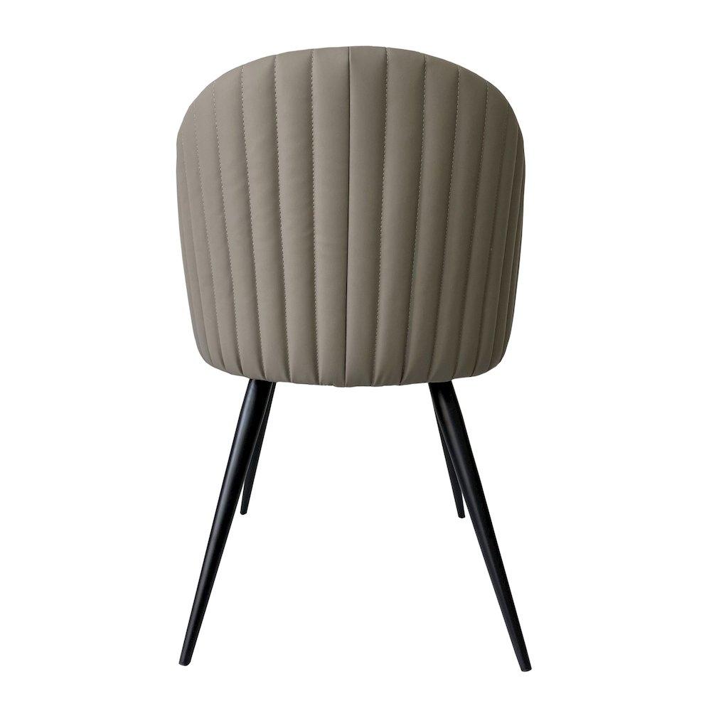 Modrest Marnie - Contemporary Gray + Cream Dining Chair. Picture 3