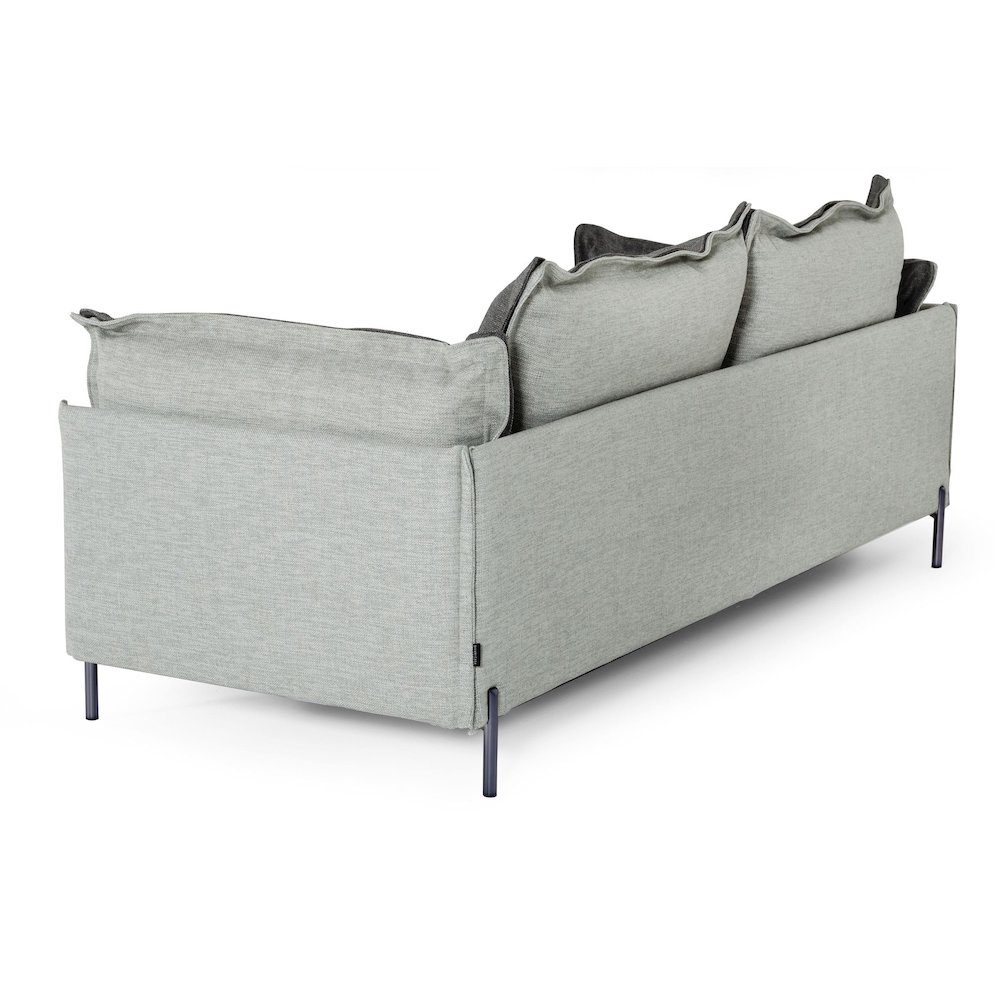 Divani Casa Mars - Modern Grey & Dark Grey Fabric Sofa. Picture 5