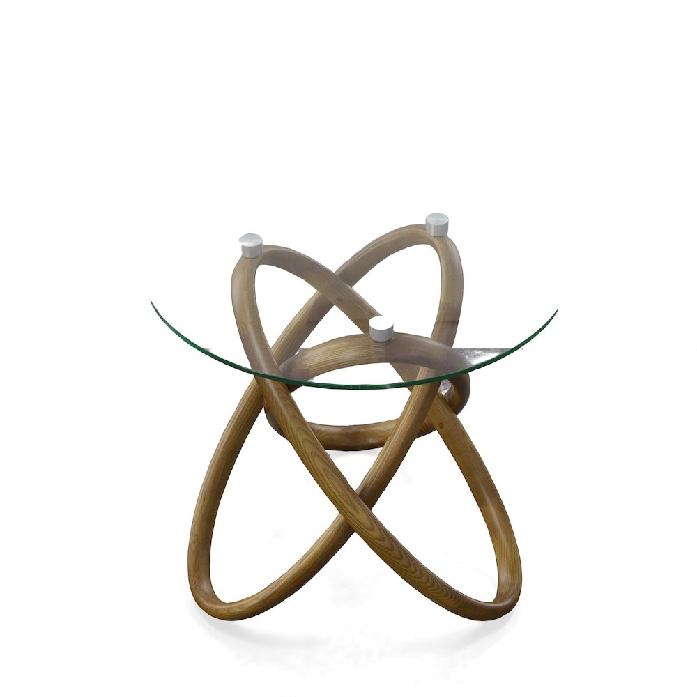 Modrest Mason - Modern Class + Walnut Side Table. Picture 5