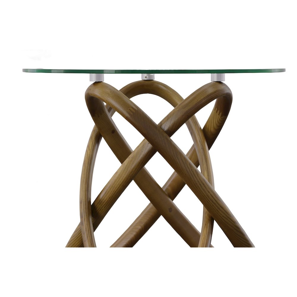 Modrest Mason - Modern Class + Walnut Side Table. Picture 3