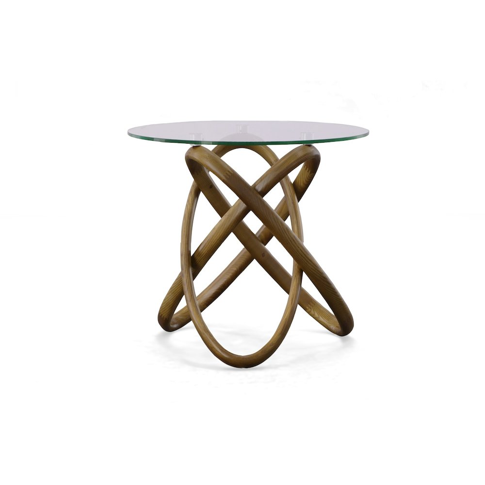 Modrest Mason - Modern Class + Walnut Side Table. Picture 1