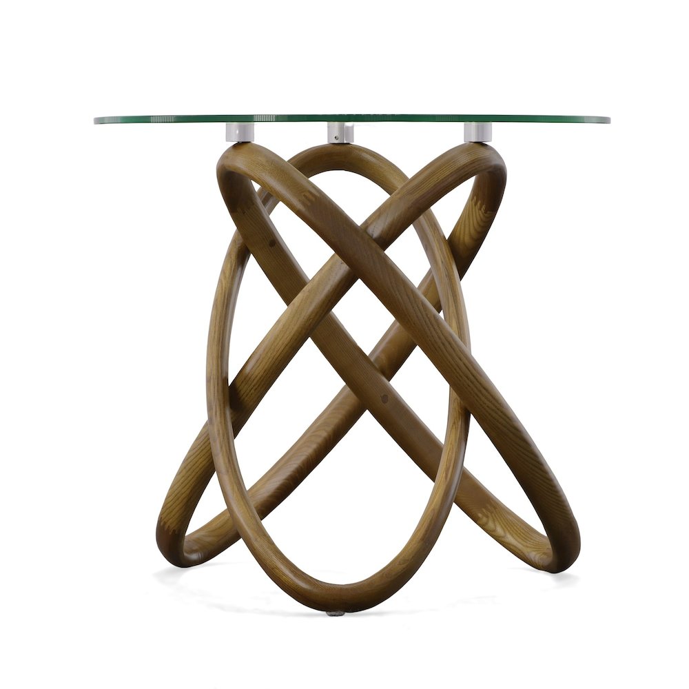 Modrest Mason - Modern Class + Walnut Side Table. Picture 4