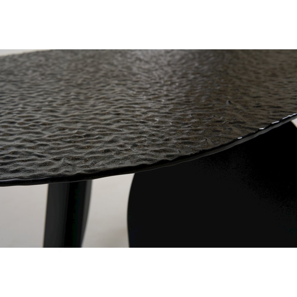 Modrest Maxine - Modern Hammered Grey Glass Rectangular Dining Table. Picture 6