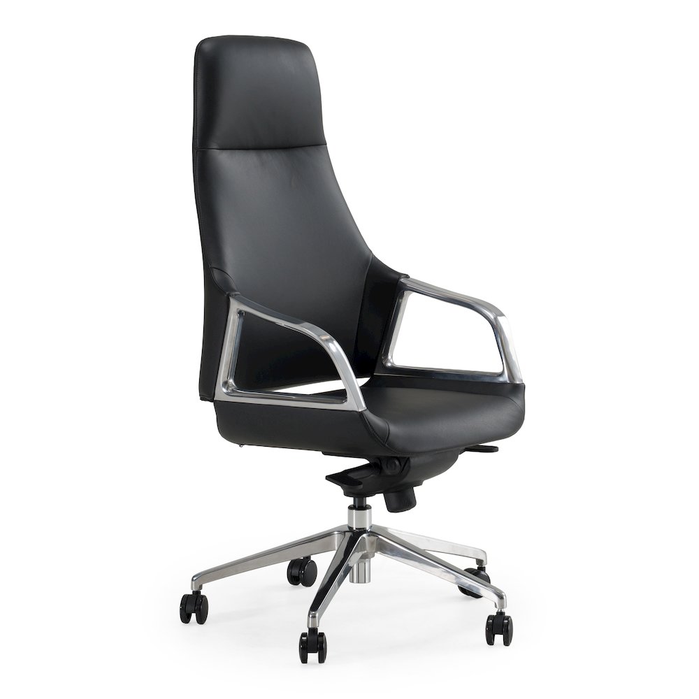 Merlo - Modern Black High Back Executive Office Chair. Picture 1