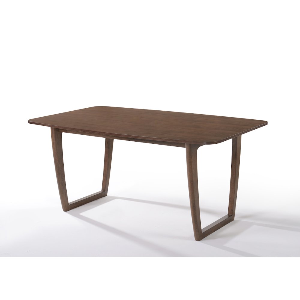 Modrest Jordan Modern Walnut Dining Table. Picture 2