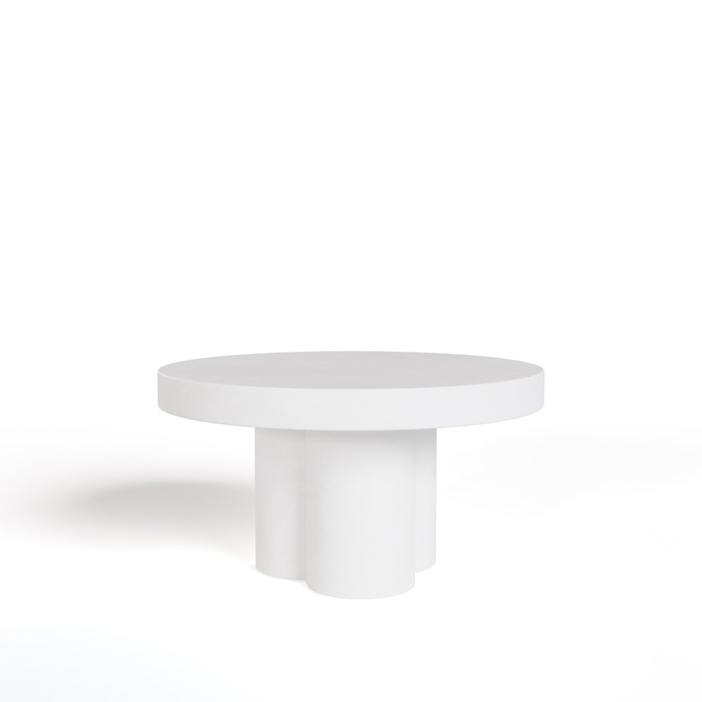 Modrest Bruni - Modern White Concrete Coffee Table. Picture 2