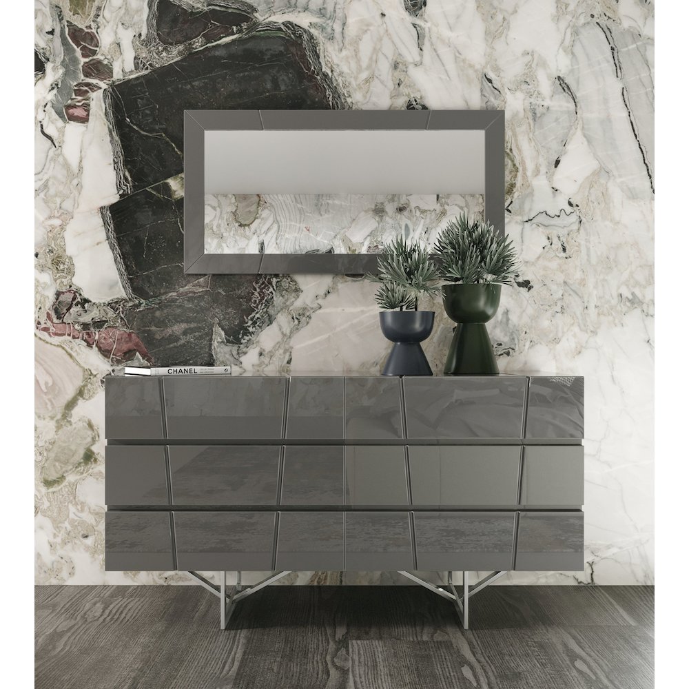 Modrest Chrysler Modern Grey Dresser. Picture 4