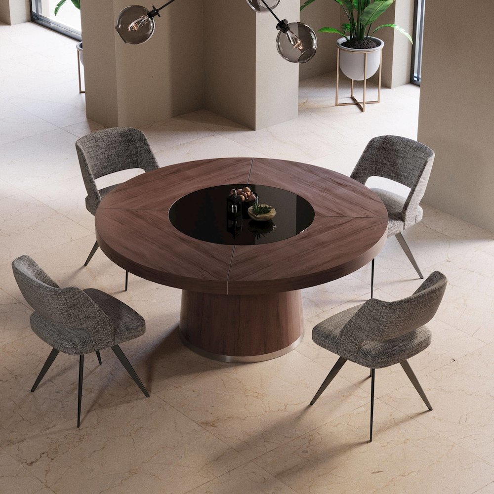Modrest Houston - Round Modern Dining Table. Picture 2