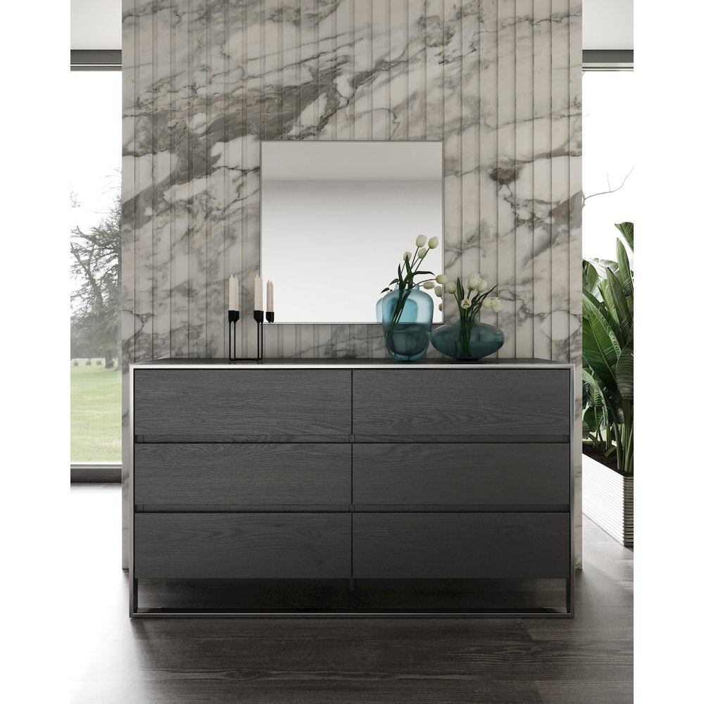 Modrest Jolene - Modern Grey Mirror. Picture 2
