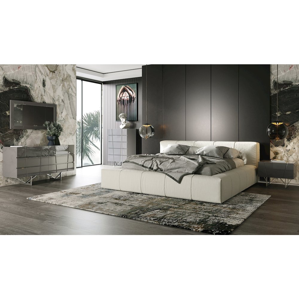 Modrest Chrysler Modern Grey Dresser. Picture 5