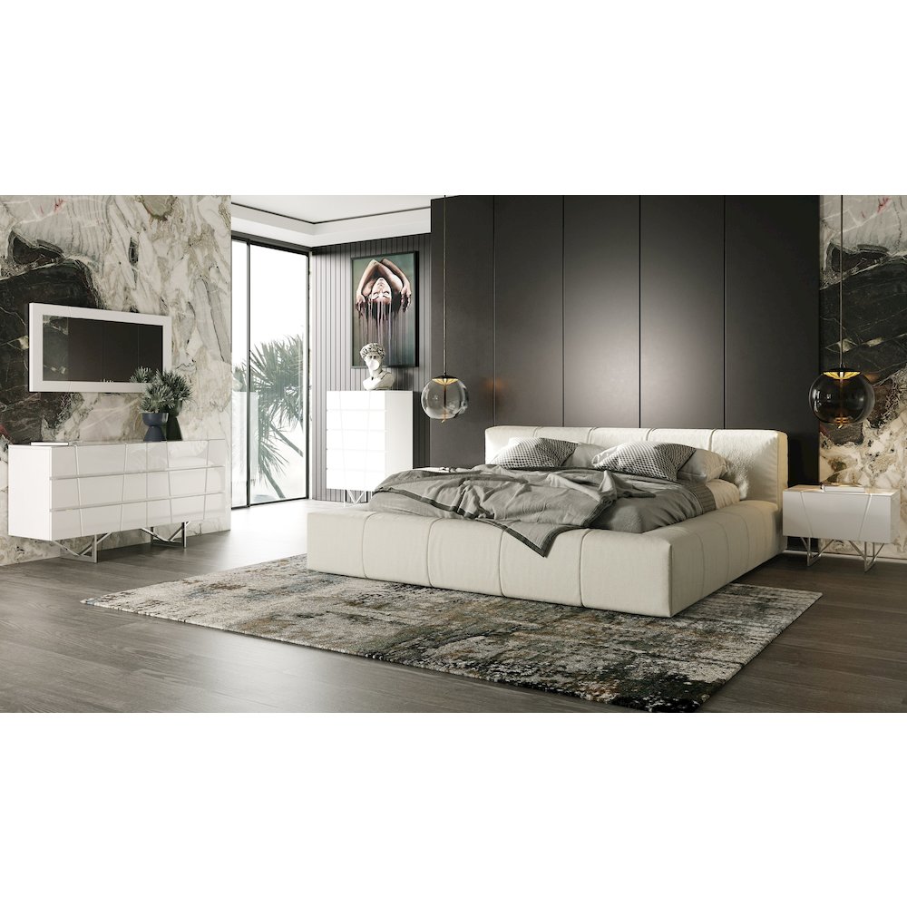 Modrest Chrysler Modern White Dresser. Picture 10