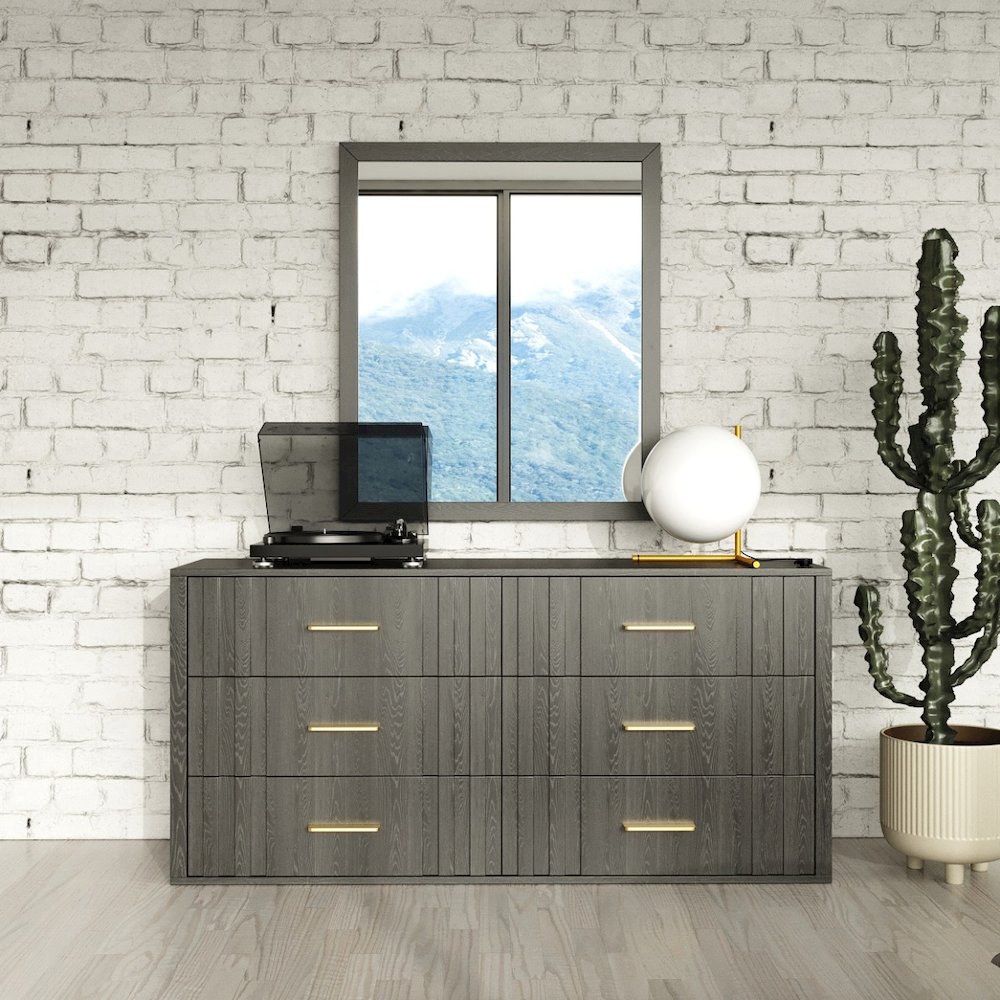 Modrest Manchester - - Contemporary Dark Grey Dresser. Picture 7