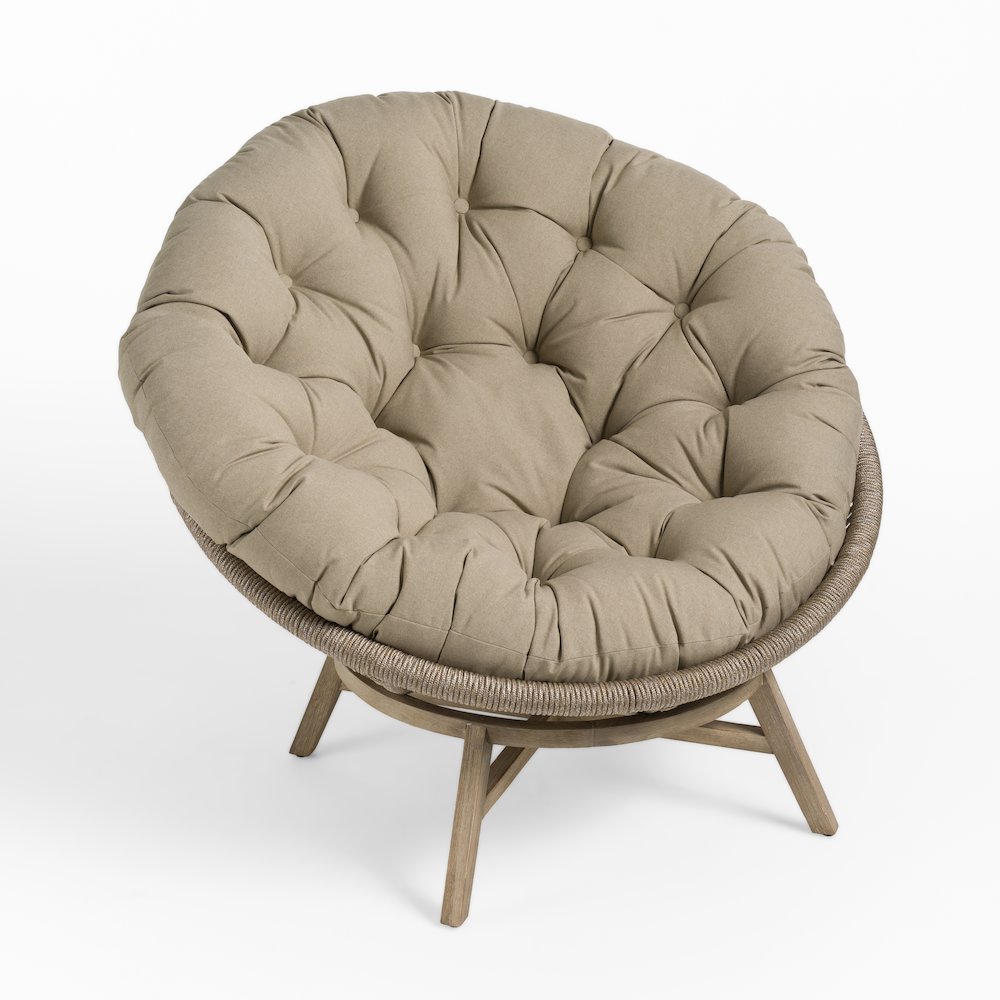 Renava Moon - Outdoor Beige Lounge Chair. Picture 2
