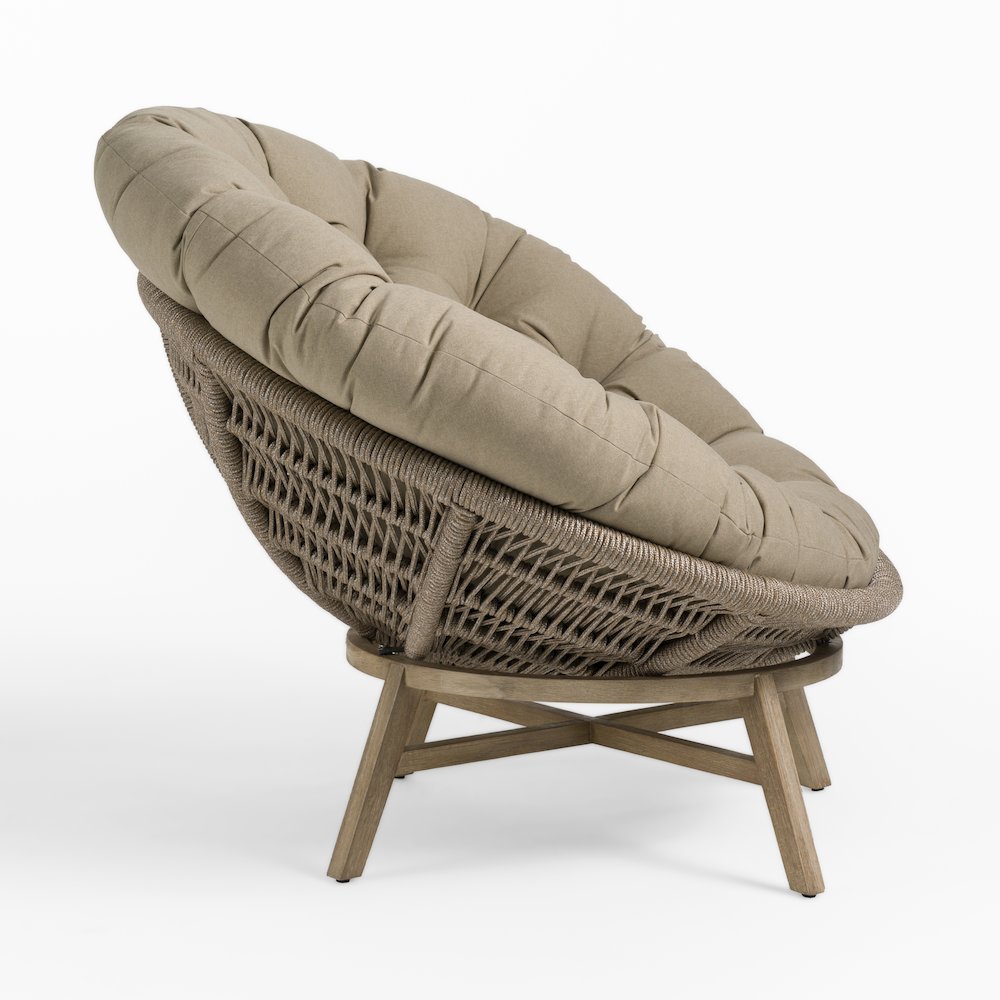 Renava Moon - Outdoor Beige Lounge Chair. Picture 4