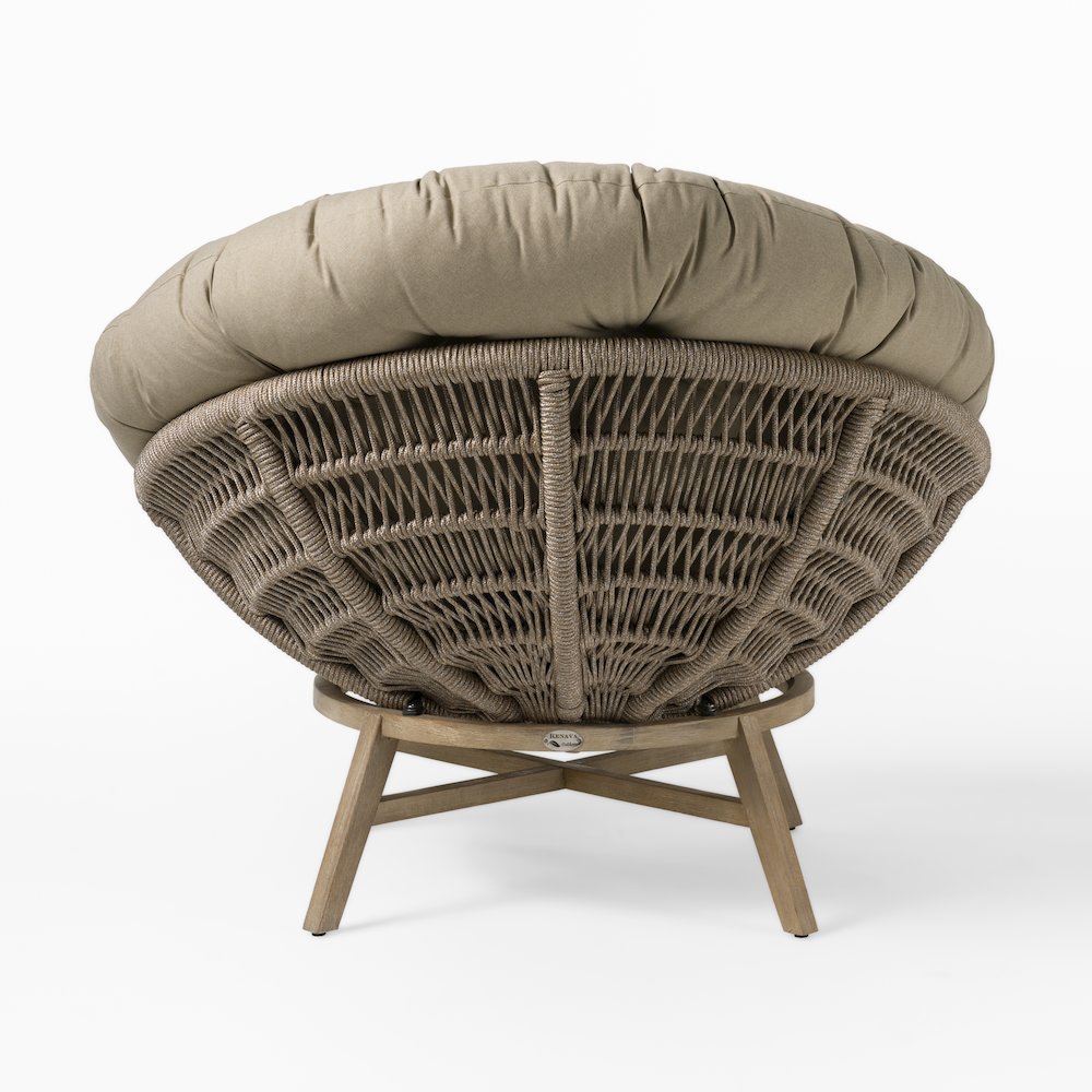 Renava Moon - Outdoor Beige Lounge Chair. Picture 5