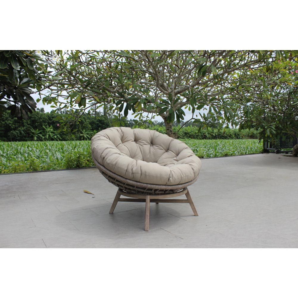 Renava Moon - Outdoor Beige Lounge Chair. Picture 8