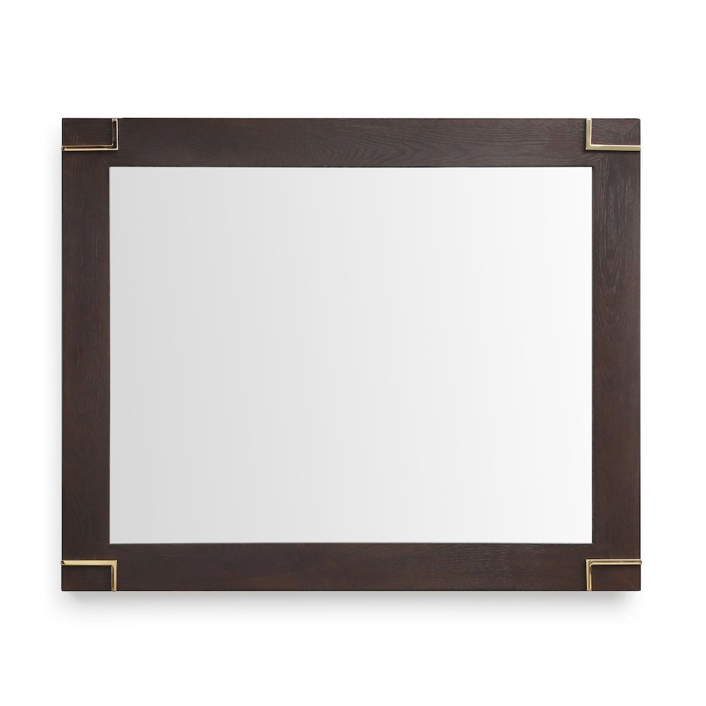 Modrest Moontide - Modern Smoked Ash & Gold Mirror. Picture 1