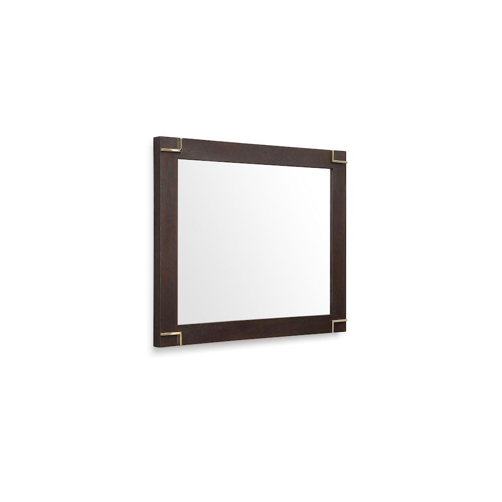 Modrest Moontide - Modern Smoked Ash & Gold Mirror. Picture 3