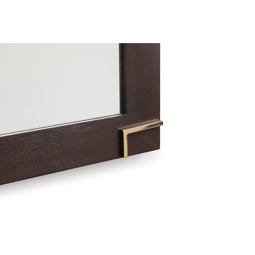 Modrest Moontide - Modern Smoked Ash & Gold Mirror. Picture 5