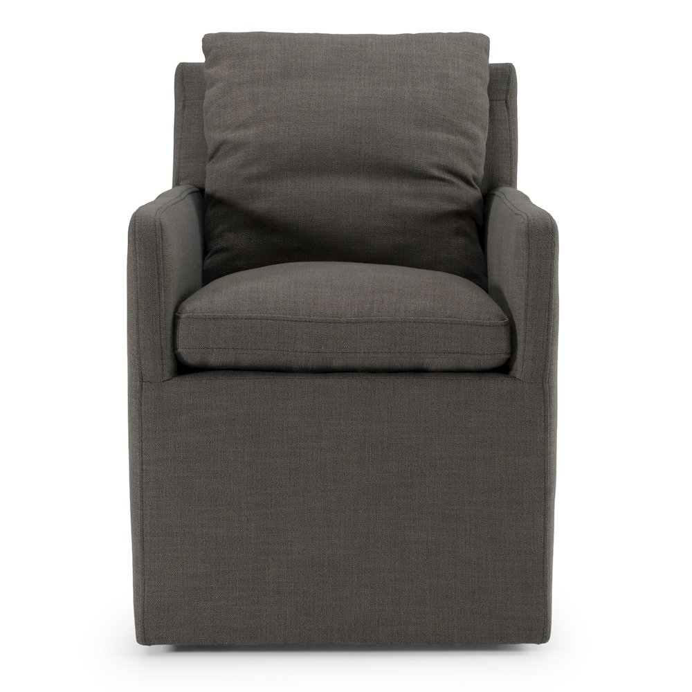 Newcastle - Modern Grey Fabric Dining Chair. Picture 3